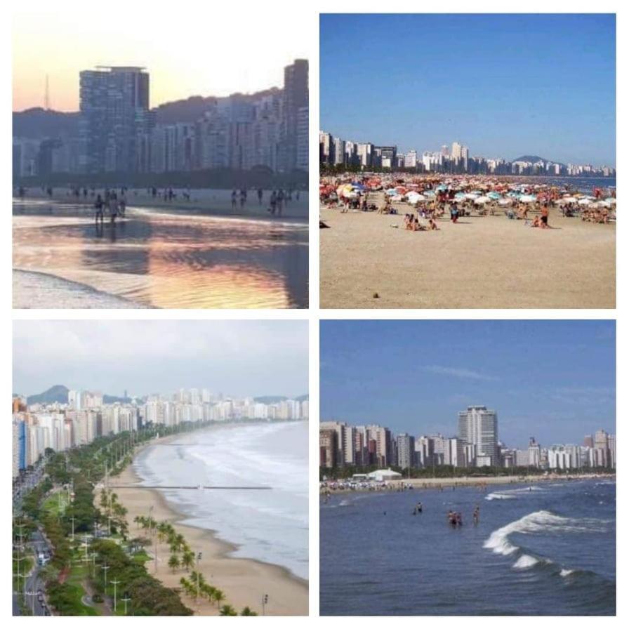 Apartamento 100 Mts Praia Roupa Cama Toalha Banho Wi-Fi 500 Mega Port 24 Hs Сантос Экстерьер фото